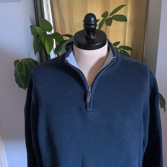 LL Bean Half Zip long sleeve crewneck Size Xl - Picture 5 of 6